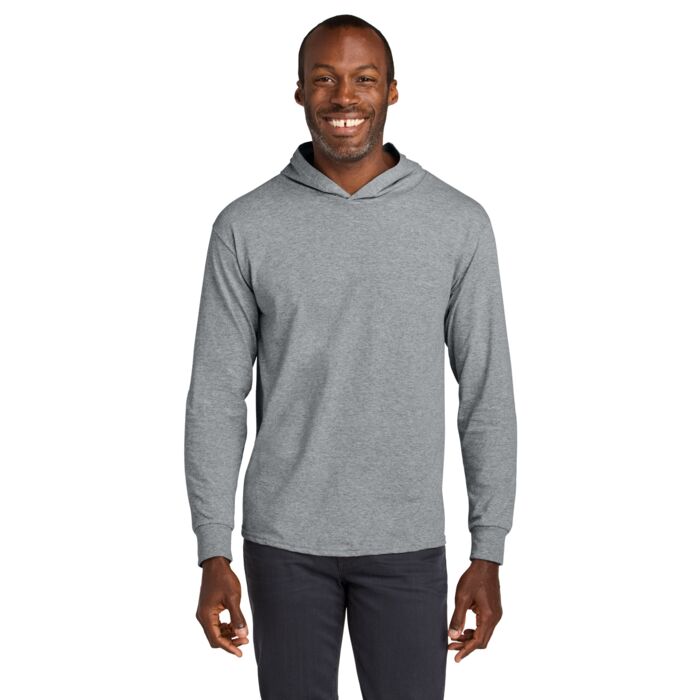 Classics Unisex Cotton Long Sleeve Hooded T Shirt Thumbnail