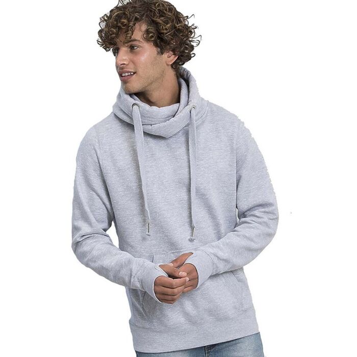 Unisex Cross Neck Hooded Sweatshirt Thumbnail