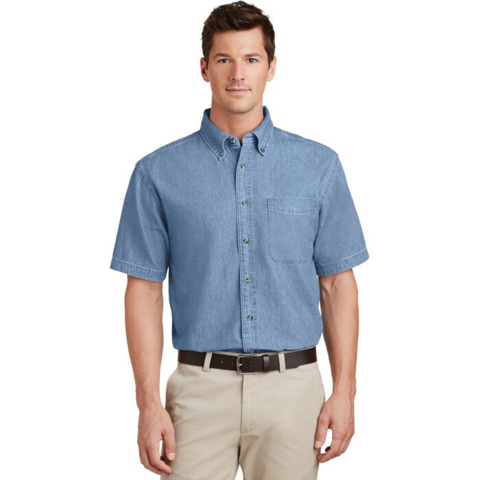 Short Sleeve Value Denim Shirt Thumbnail