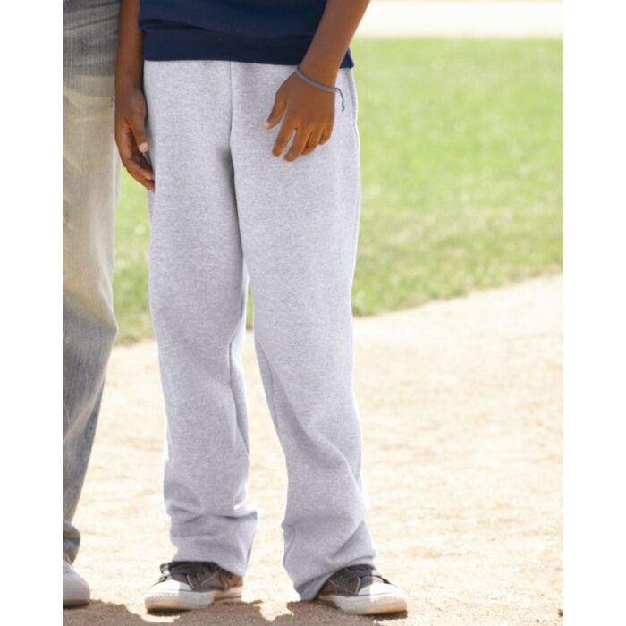 Youth Powerblend® Open-Bottom Sweatpants with Pockets Thumbnail