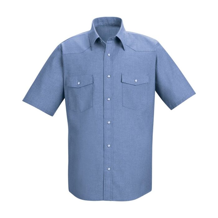 Men's Deluxe Western Style Short Sleeve Shirt Thumbnail