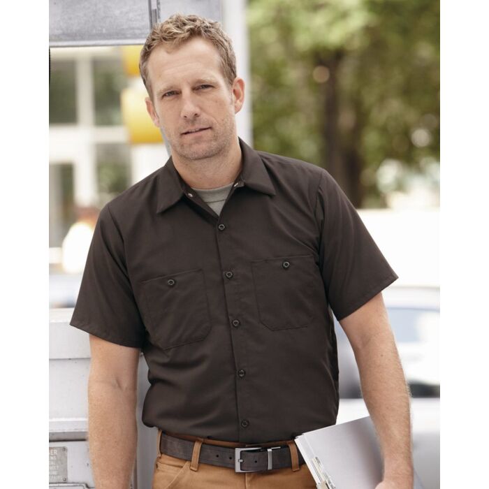 Men's Industrial Short Sleeve Work Shirt Thumbnail