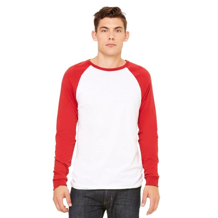 Men's Long Sleeve Jersey Baseball Tee Thumbnail