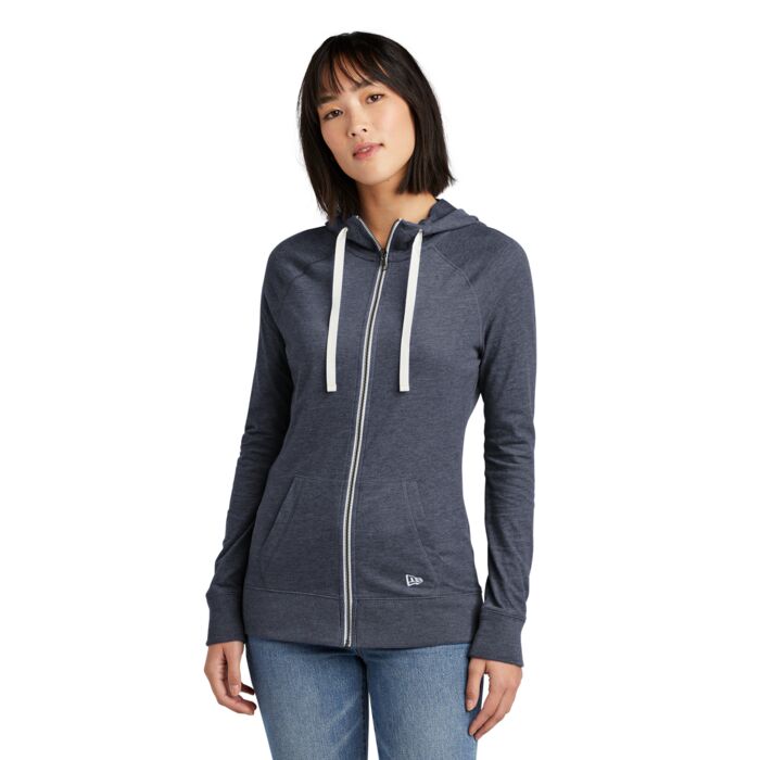 Women's Sueded Cotton Blend Full Zip Hoodie Thumbnail