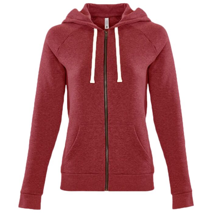 Women's Malibu Raglan Full-Zip Hoodie Sweatshirt Thumbnail