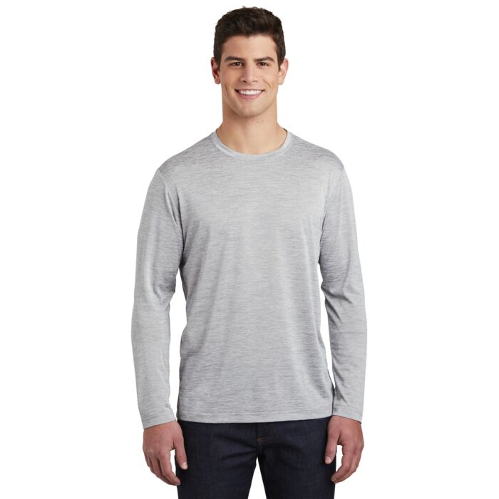 PosiCharge ® Long Sleeve Electric Heather Tee Thumbnail