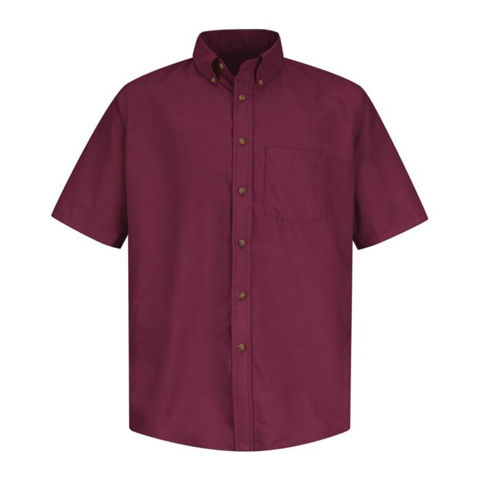 Men's Tall Poplin Short Sleeve Dress Shirt Thumbnail