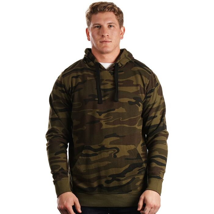 Men's Enzyme-Washed French Terry Hooded Sweatshirt Thumbnail