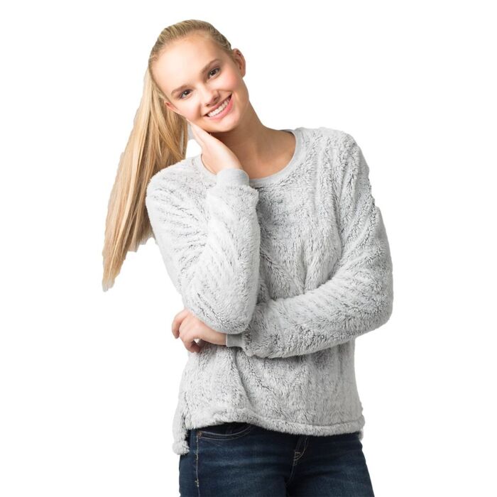 Women's Fuzzy Crewneck Fleece Thumbnail