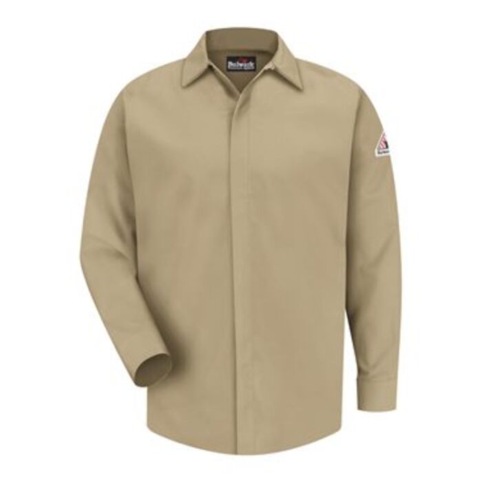 Men's Concealed-Gripper Pocketless Work Shirt Thumbnail