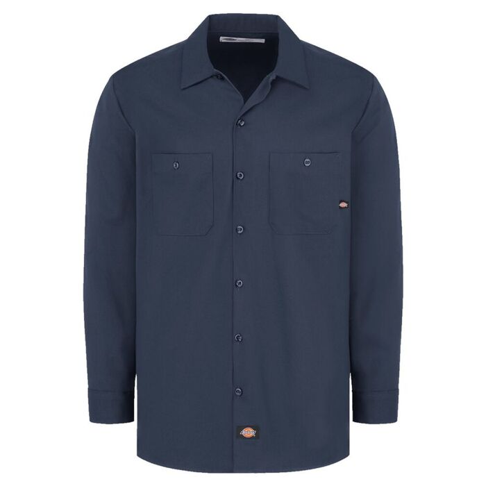 Men's Tall Industrial Cotton Long Sleeve Work Shirt Thumbnail